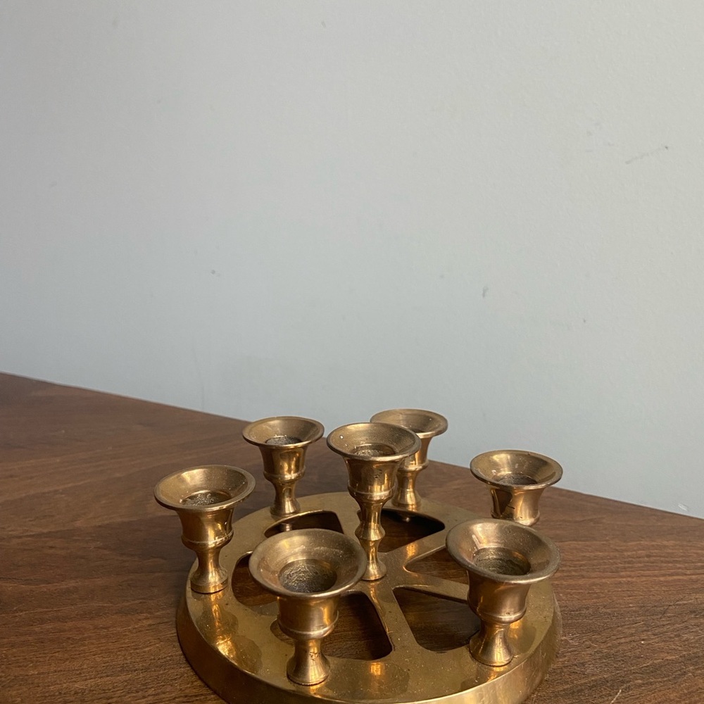 Vintage Brass Candle Holder - Picture 9 of 9